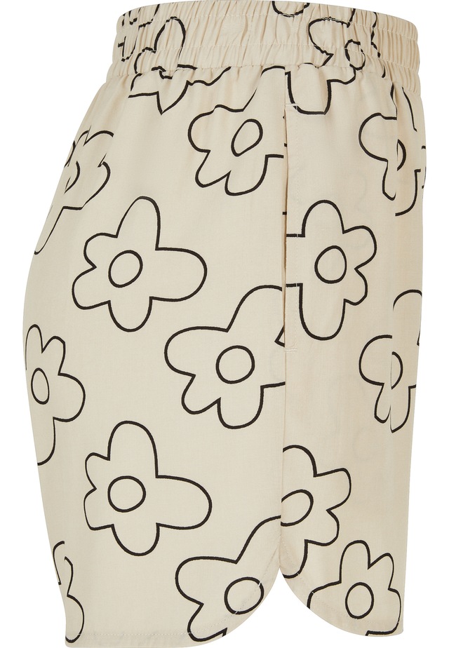 URBAN CLASSICS Stoffhose »Urban Classics Damen Ladies AOP Viscose Resort Shorts«