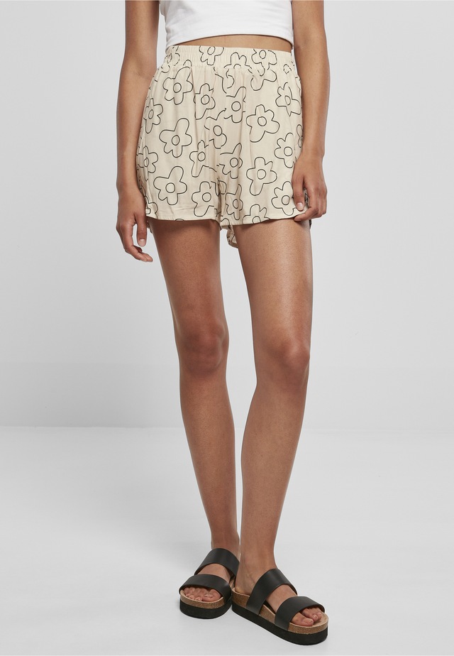 URBAN CLASSICS Stoffhose »Urban Classics Damen Ladies AOP Viscose Resort Shorts«