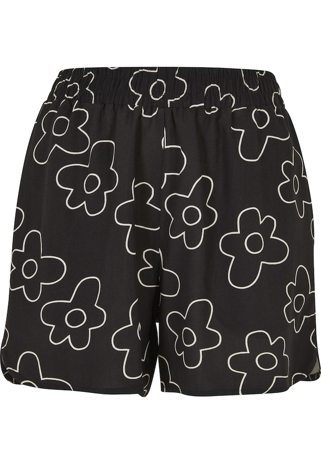 URBAN CLASSICS Stoffhose »Urban Classics Damen Ladies AOP Viscose Resort Shorts«