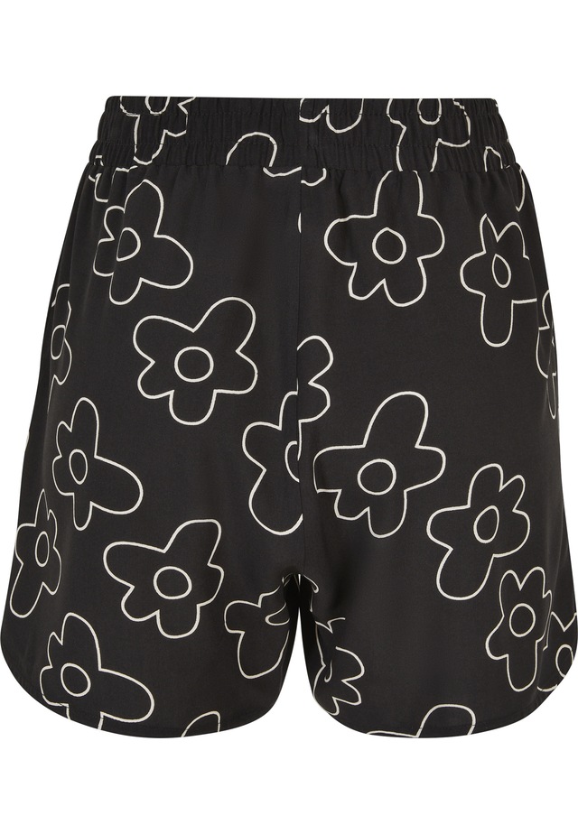 URBAN CLASSICS Stoffhose »Urban Classics Damen Ladies AOP Viscose Resort Shorts«