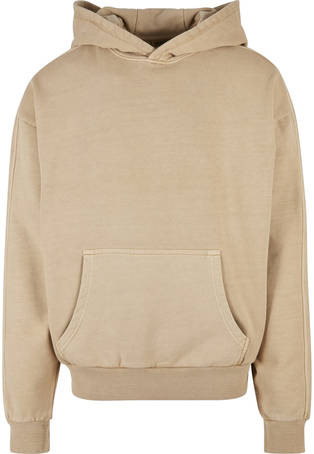 URBAN CLASSICS Rundhalspullover »Urban Classics Herren Heavy Terry Garment Dye Hoody« 1