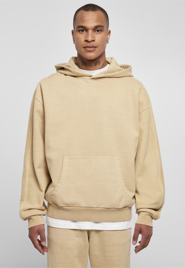 URBAN CLASSICS Rundhalspullover »Urban Classics Herren Heavy Terry Garment Dye Hoody« 1