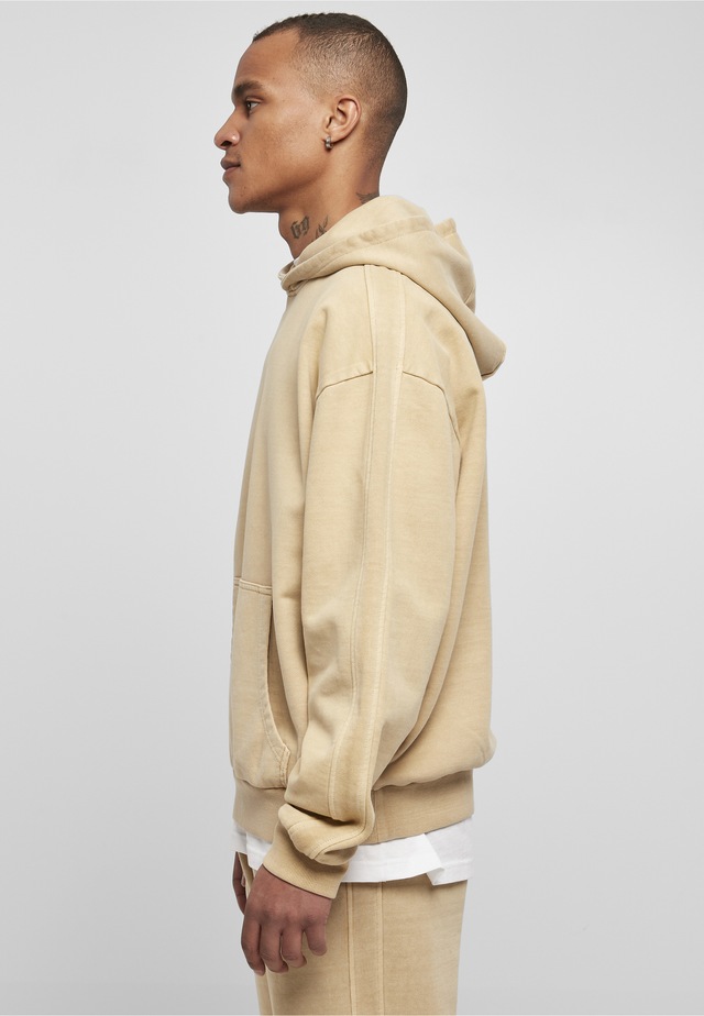 URBAN CLASSICS Rundhalspullover »Urban Classics Herren Heavy Terry Garment Dye Hoody« 1