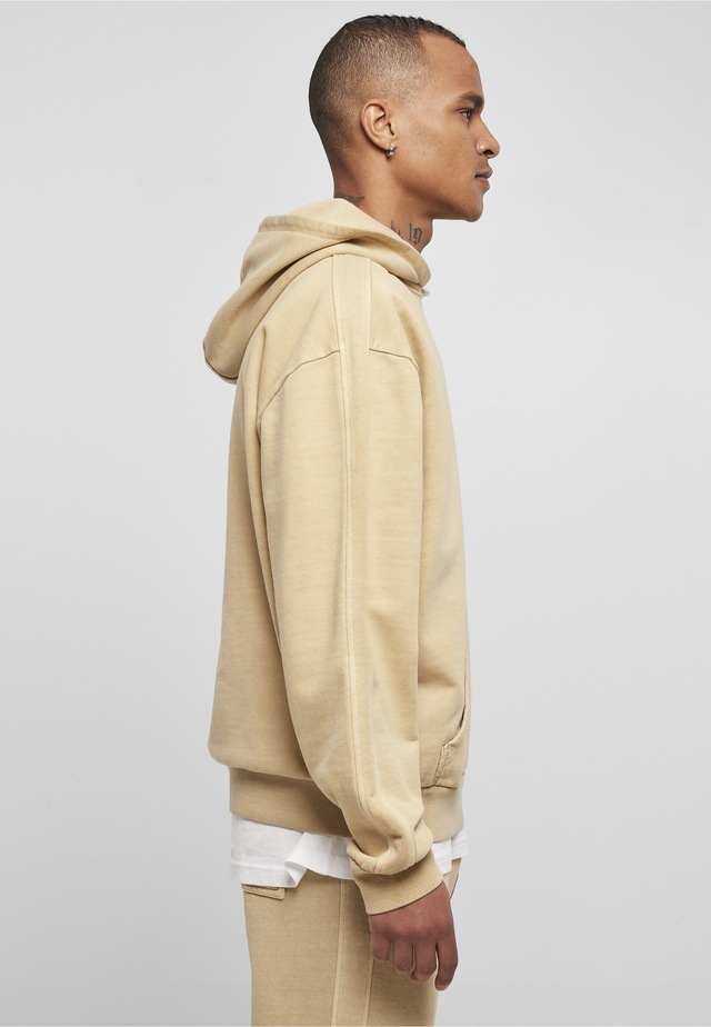 URBAN CLASSICS Rundhalspullover »Urban Classics Herren Heavy Terry Garment Dye Hoody« 1