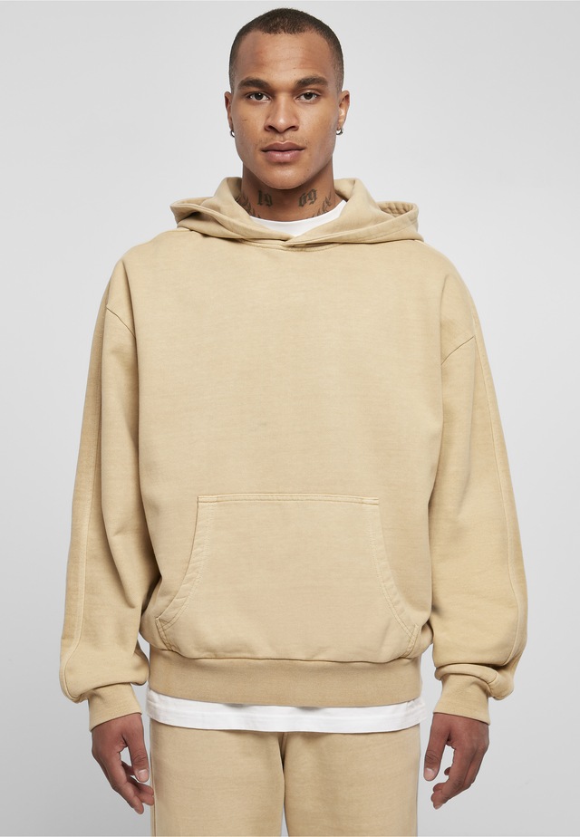 URBAN CLASSICS Rundhalspullover »Urban Classics Herren Heavy Terry Garment Dye Hoody« 1