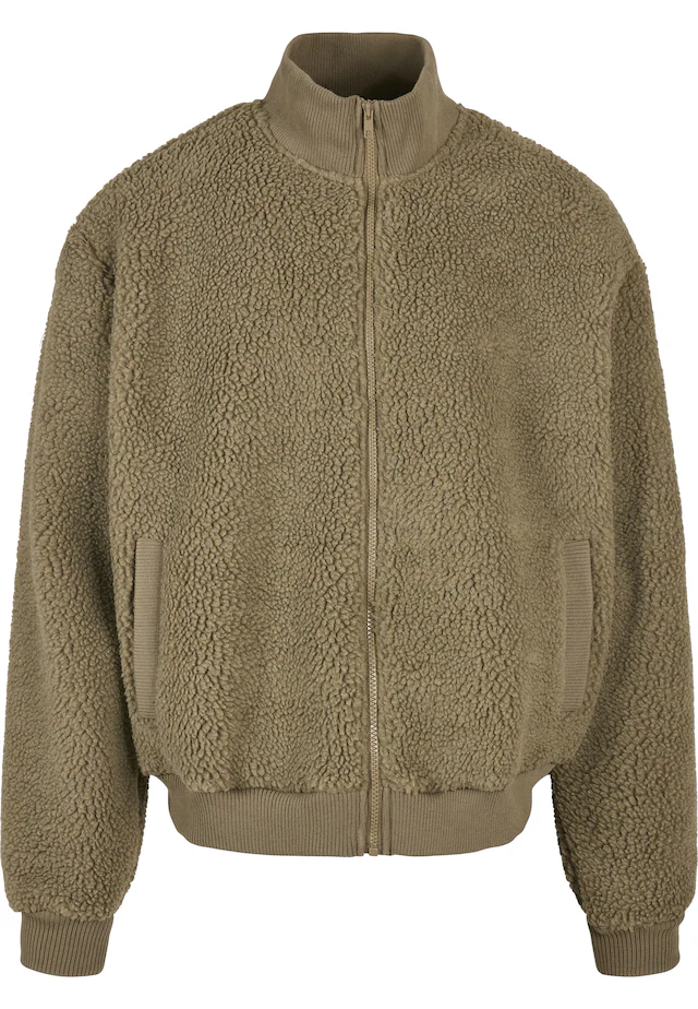 URBAN CLASSICS Winterjacke »Urban Classics Herren Boxy Sherpa Jacket« 1 Stk. tlg. ohne Kapuze