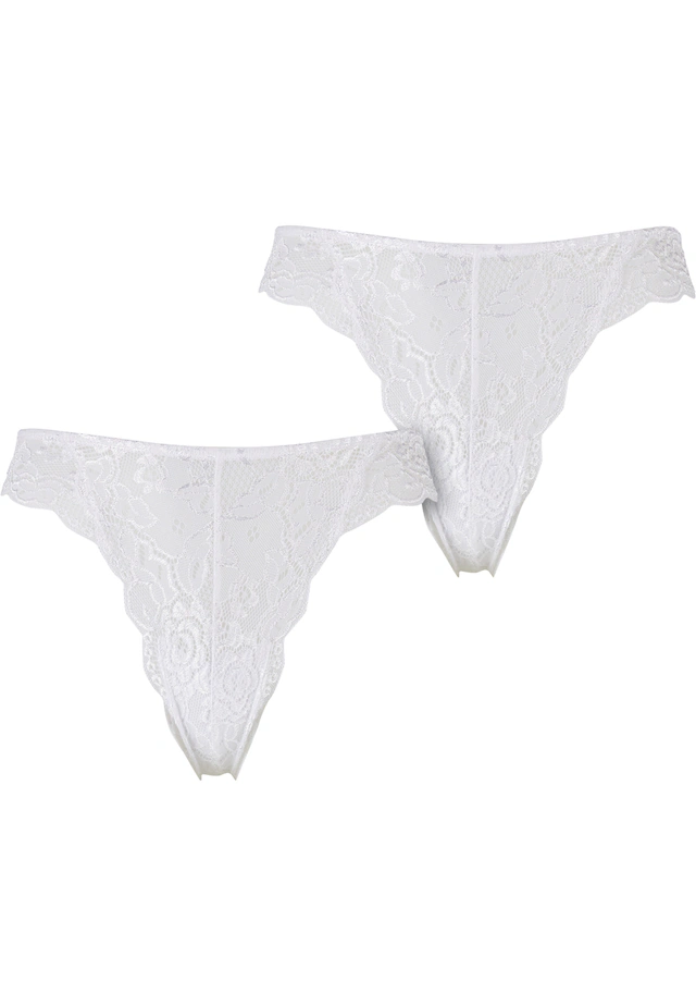 URBAN CLASSICS Panty »Urban Classics Ladies Allover Lace Tanga 2-Pack«