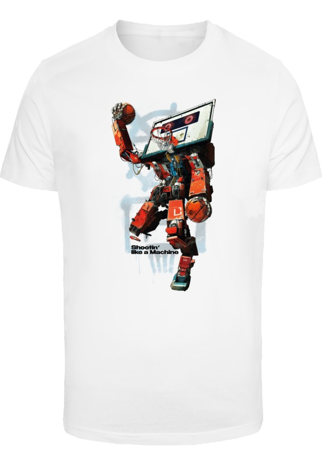 MisterTee T-Shirt »MisterTee Herren Bball Robot Tee« 1 Stk.