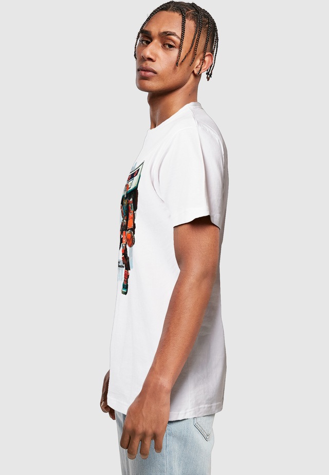 MisterTee T-Shirt »MisterTee Herren Bball Robot Tee« 1 Stk.