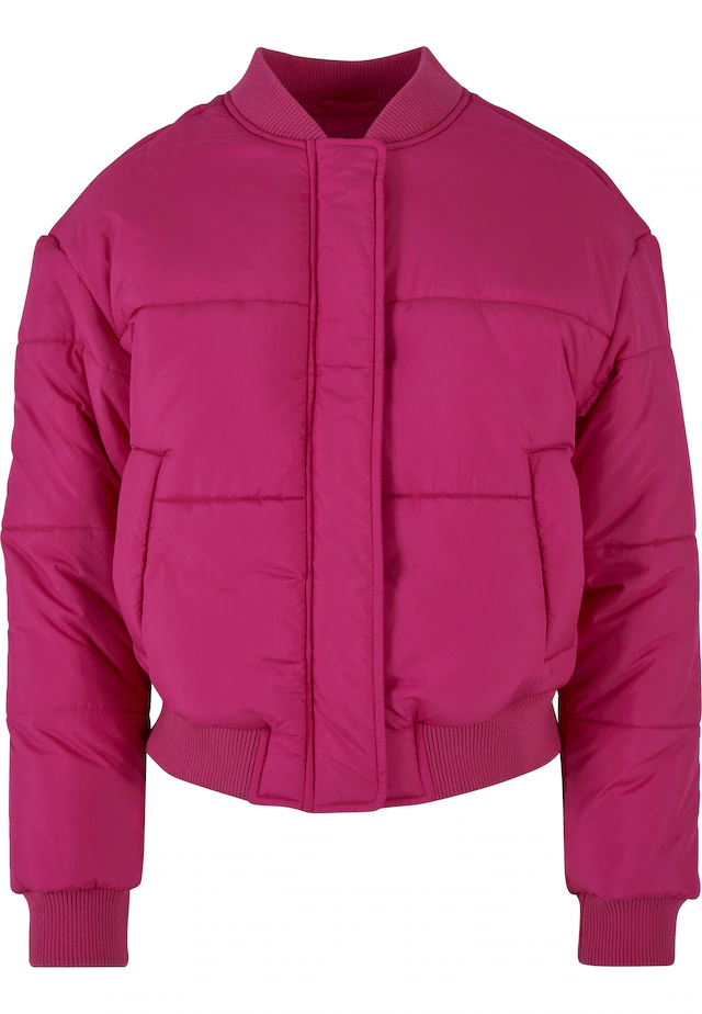URBAN CLASSICS Winterjacke »Urban Classics Damen Ladies Puffer Blouson« 1 Stk. tlg. ohne Kapuze