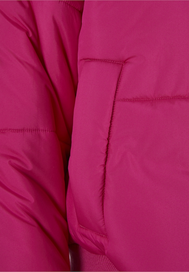 URBAN CLASSICS Winterjacke »Urban Classics Damen Ladies Puffer Blouson« 1 Stk. tlg. ohne Kapuze