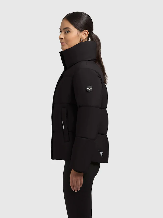 khujo Winterjacke »Rinja2 Matt« ohne Kapuze Warme Steppjacke mit hohem Kragen