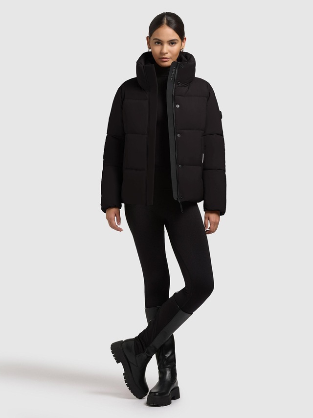 khujo Winterjacke »Rinja2 Matt« ohne Kapuze Warme Steppjacke mit hohem Kragen