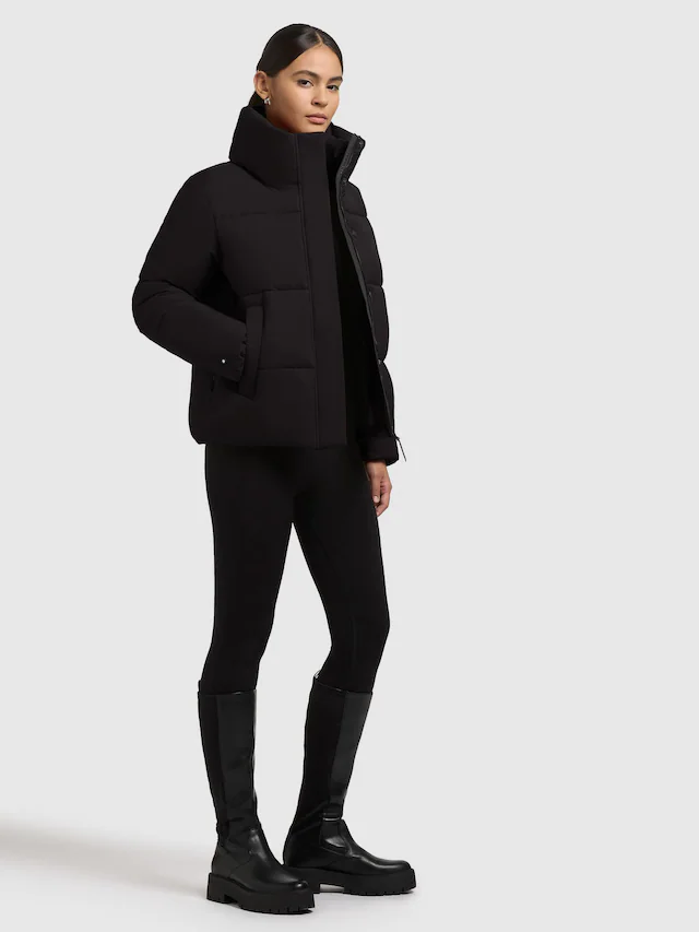 khujo Winterjacke »Rinja2 Matt« ohne Kapuze Warme Steppjacke mit hohem Kragen