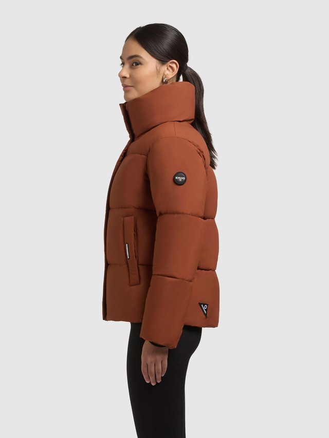 khujo Winterjacke »Rinja2 Matt« ohne Kapuze Warme Steppjacke mit hohem Kragen