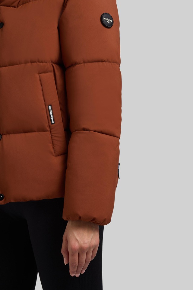 khujo Winterjacke »Rinja2 Matt« ohne Kapuze Warme Steppjacke mit hohem Kragen