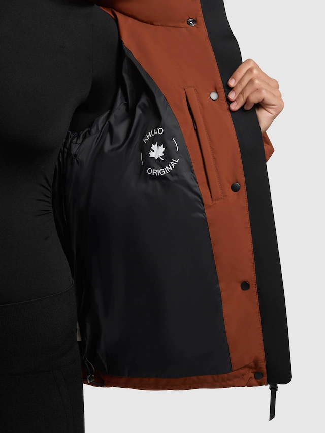 khujo Winterjacke »Rinja2 Matt« ohne Kapuze Warme Steppjacke mit hohem Kragen