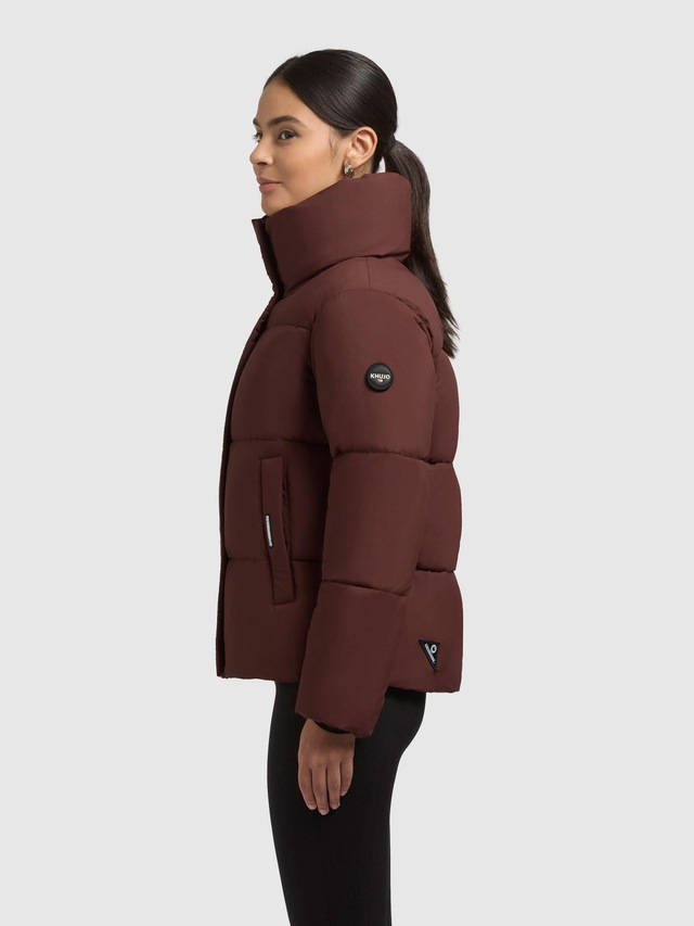 khujo Winterjacke »Rinja2 Matt« ohne Kapuze Warme Steppjacke mit hohem Kragen