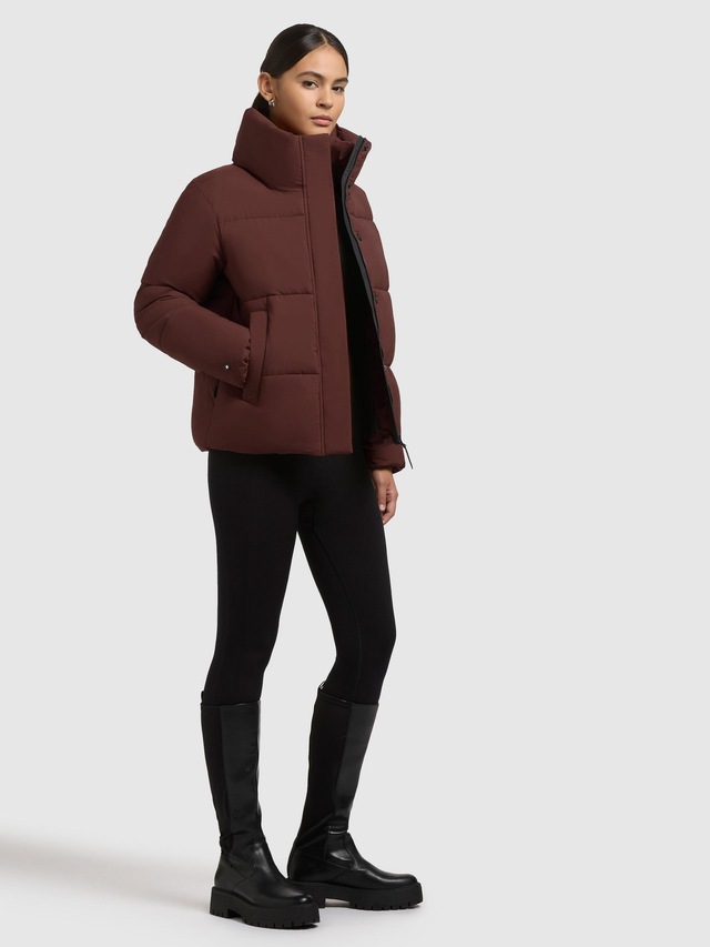 khujo Winterjacke »Rinja2 Matt« ohne Kapuze Warme Steppjacke mit hohem Kragen