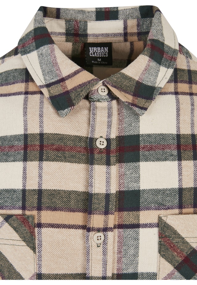 URBAN CLASSICS Langarmhemd »Urban Classics Herren Checked Mountain Shirt« 1 Stk.