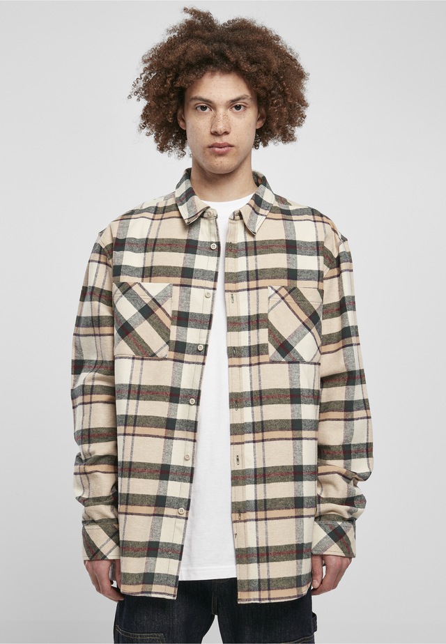 URBAN CLASSICS Langarmhemd »Urban Classics Herren Checked Mountain Shirt« 1 Stk.