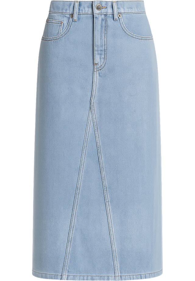 URBAN CLASSICS Sommerrock »Urban Classics Ladies Soft Denim Midi Skirt« 1 Stk.