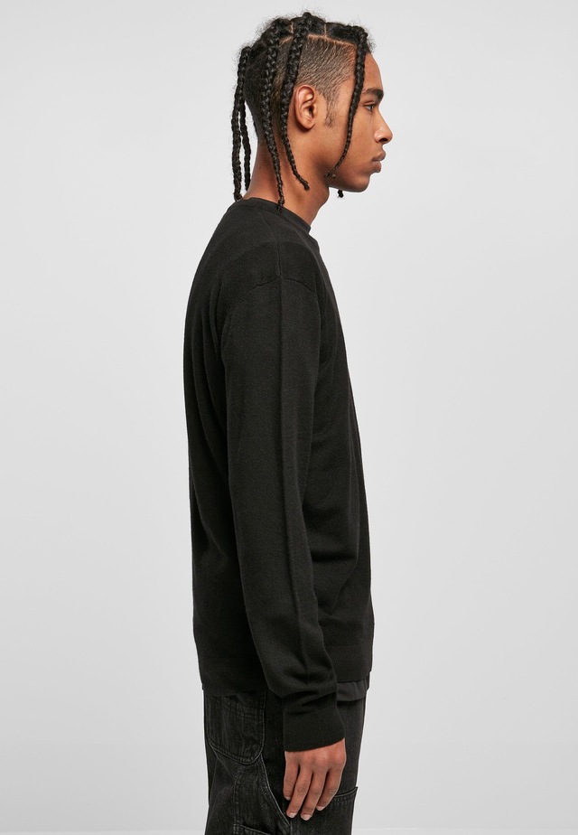 URBAN CLASSICS Rundhalspullover »Urban Classics Herren Eco Mix Sweater« 1 Stk.