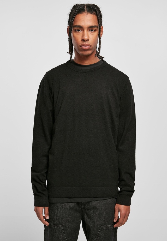 URBAN CLASSICS Rundhalspullover »Urban Classics Herren Eco Mix Sweater« 1 Stk.