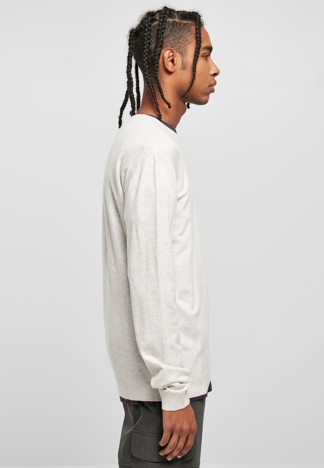 URBAN CLASSICS Rundhalspullover »Urban Classics Herren Eco Mix Sweater« 1 Stk.