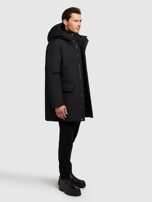 khujo Wintermantel »Figaro« Winterparka mit gefütterter Kapuze