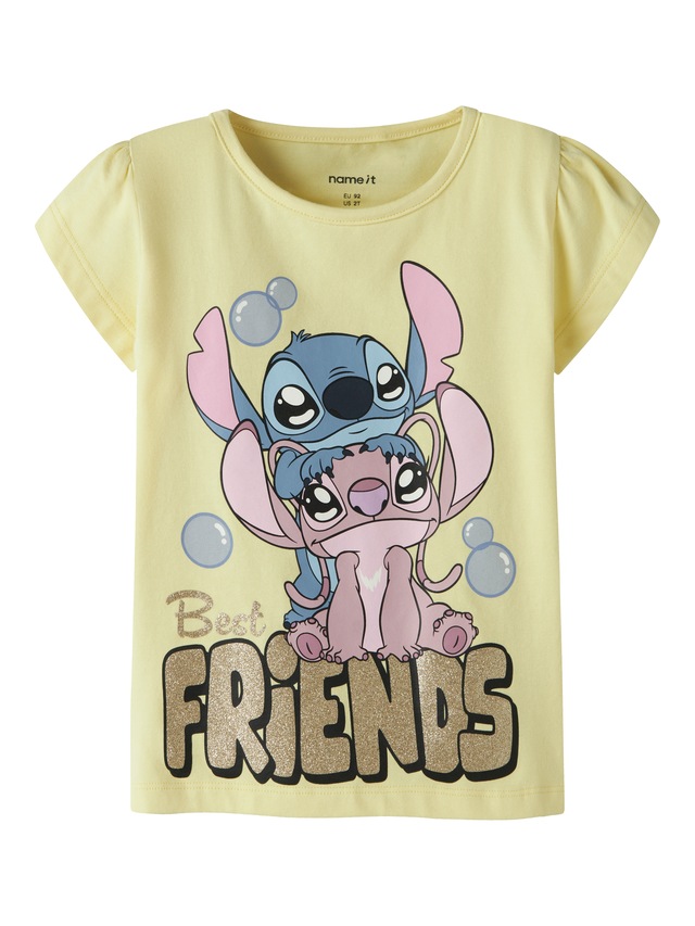Name It Kurzarmshirt »NMFFUBA STITCH SS TOP BOX NOOS WDI« Baumwollmischung, mit Stitch Druck