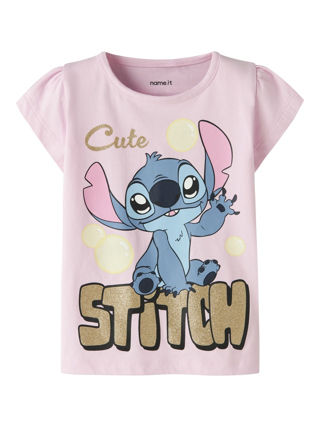 Name It Kurzarmshirt »NMFFUBA STITCH SS TOP BOX NOOS WDI« Baumwollmischung, mit Stitch Druck