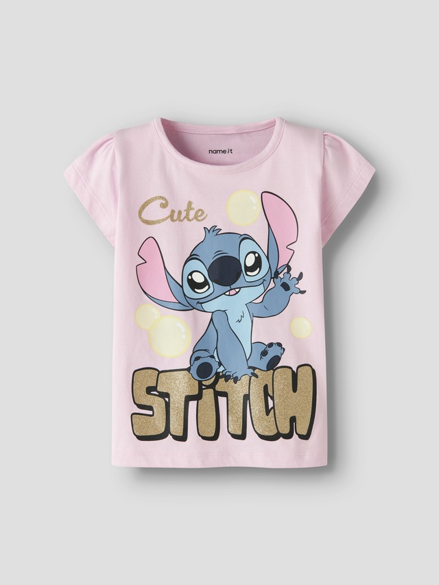 Name It Kurzarmshirt »NMFFUBA STITCH SS TOP BOX NOOS WDI« Baumwollmischung, mit Stitch Druck