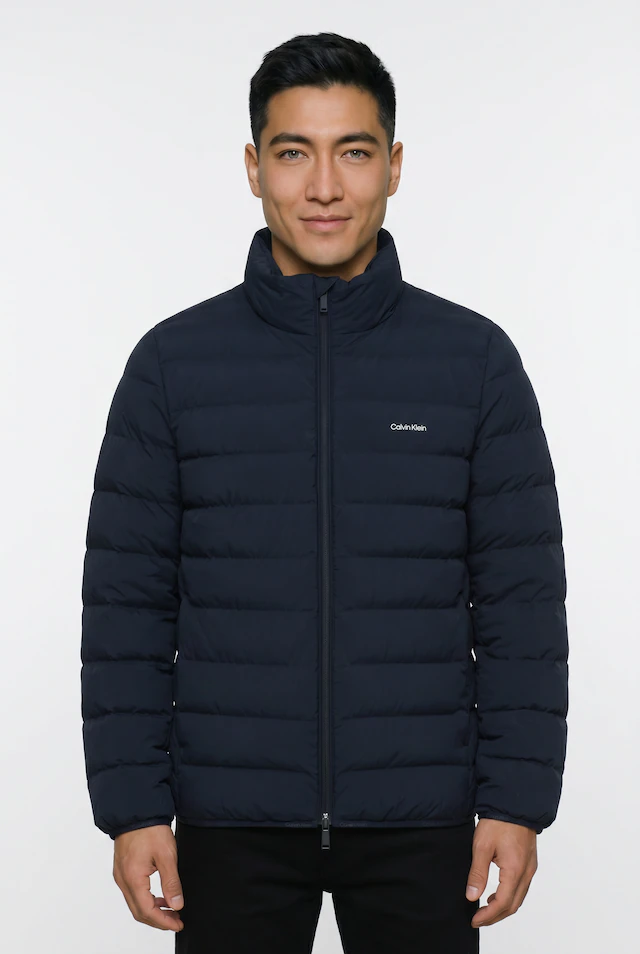 Calvin Klein Steppjacke Stehkragen, 2-Wege-Zipper, Regular Fit