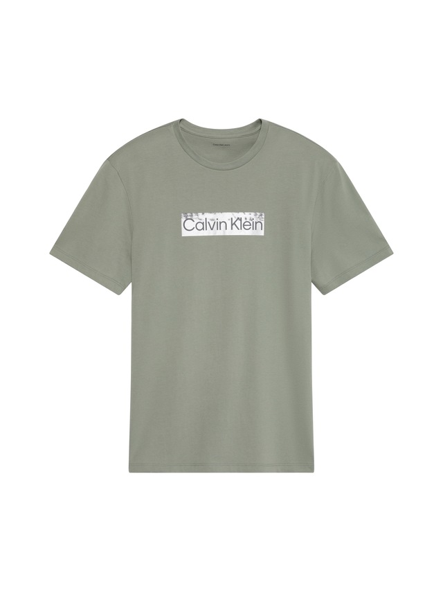 Calvin Klein T-Shirt Reine Baumwolle, Regular Fit, Glanzdruck