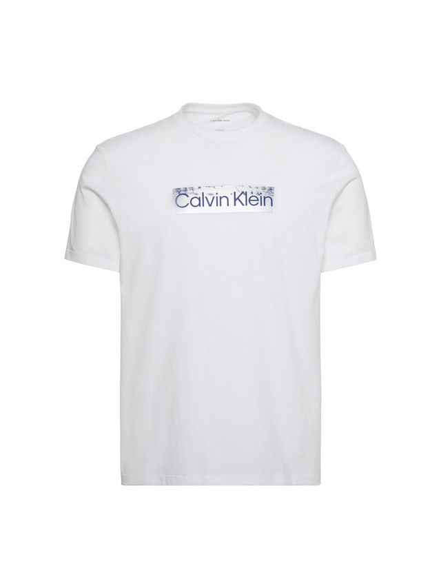 Calvin Klein T-Shirt Reine Baumwolle, Regular Fit, Glanzdruck