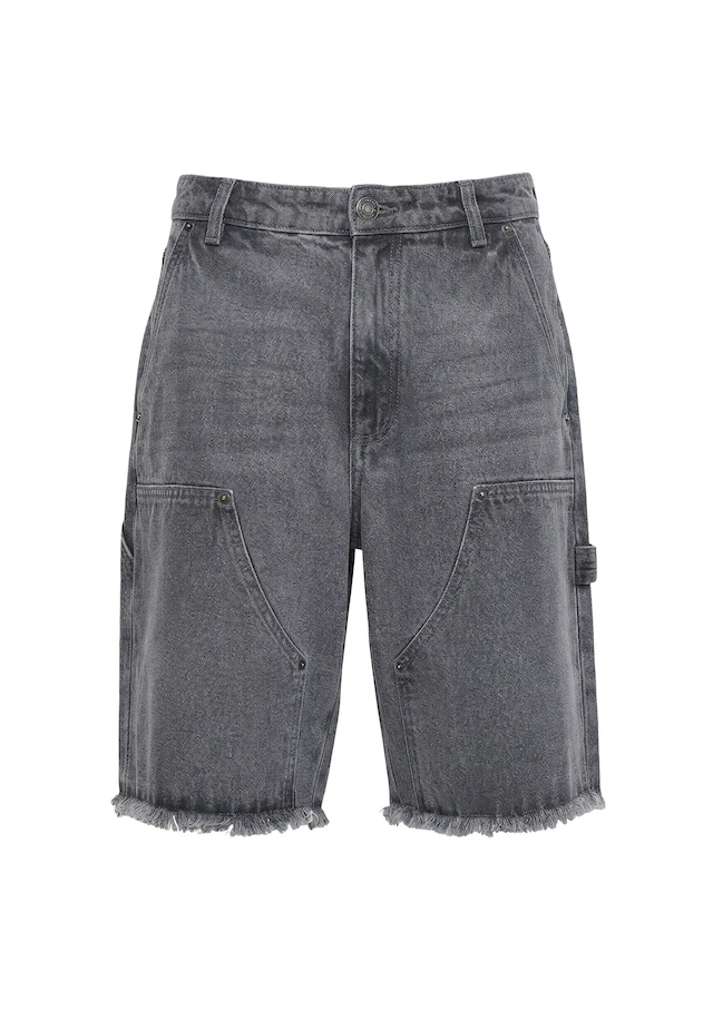 URBAN CLASSICS Shorts »Urban Classics Open Edge Two Knee Denim Shorts«