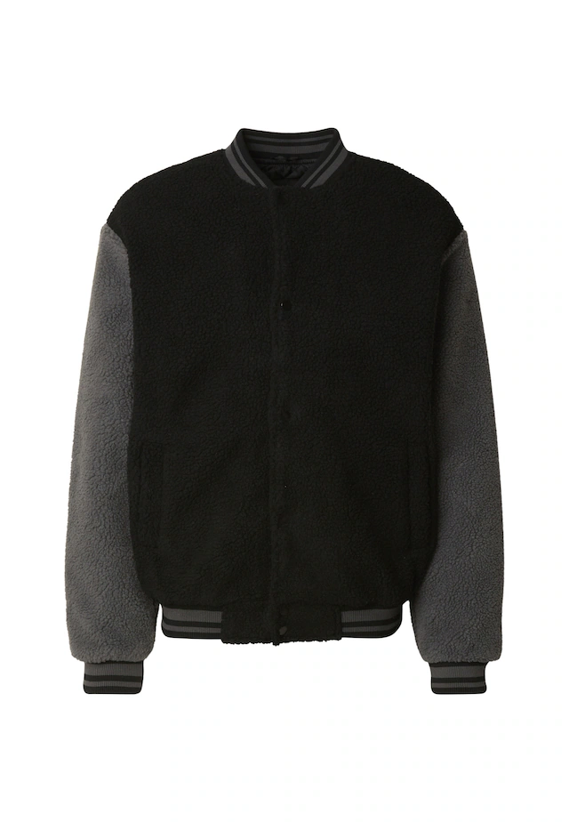 URBAN CLASSICS Collegejacke »Urban Classics Teddy College Jacket« 1 Stk. tlg. ohne Kapuze