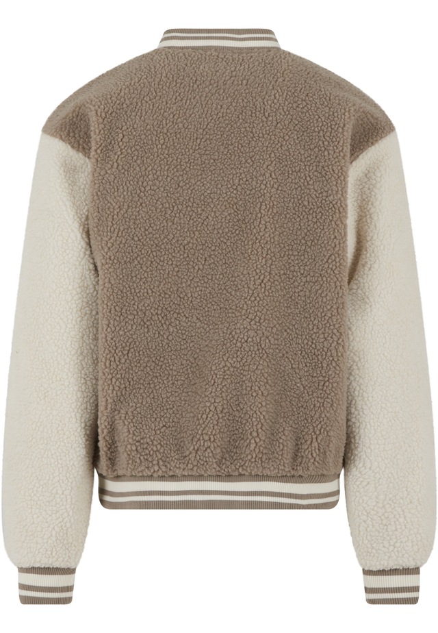 URBAN CLASSICS Collegejacke »Urban Classics Teddy College Jacket« 1 Stk. tlg. ohne Kapuze