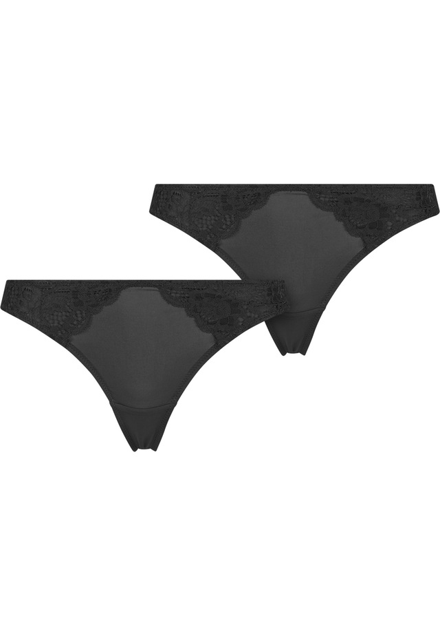 URBAN CLASSICS Panty »Urban Classics Ladies Lace Tanga 2-Pack«