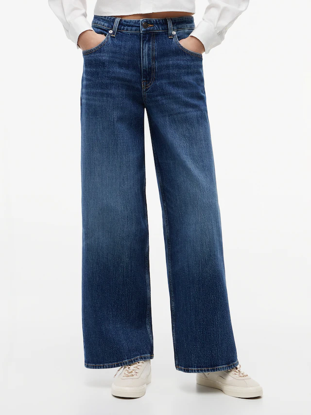 Tommy Jeans Loose-fit-Jeans »CHARLIE MR LOOSE W« Denim mit Leinen, loose fit, teil-elastisches Bündchen