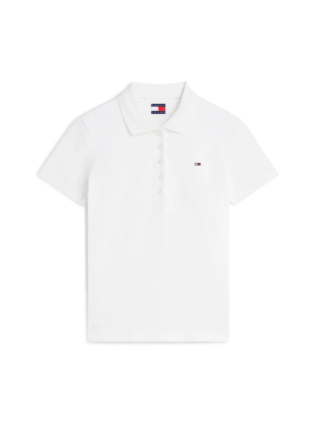 Tommy Jeans Poloshirt »TJW SLIM ESSENTIAL SS POLO« Baumwollmischung, slim fit