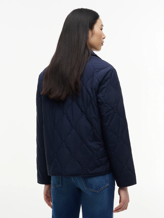 Tommy Jeans Steppjacke »TJW COACH COLLAR QUILTED JACKET« Kunstfaser, Flag-Stickerei