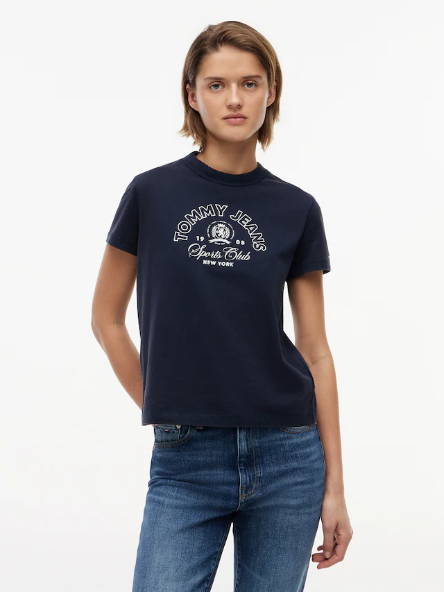 Tommy Jeans Kurzarmshirt »TJW REG HERITAGE LOGO SS TEE« Baumwolle, regular fit