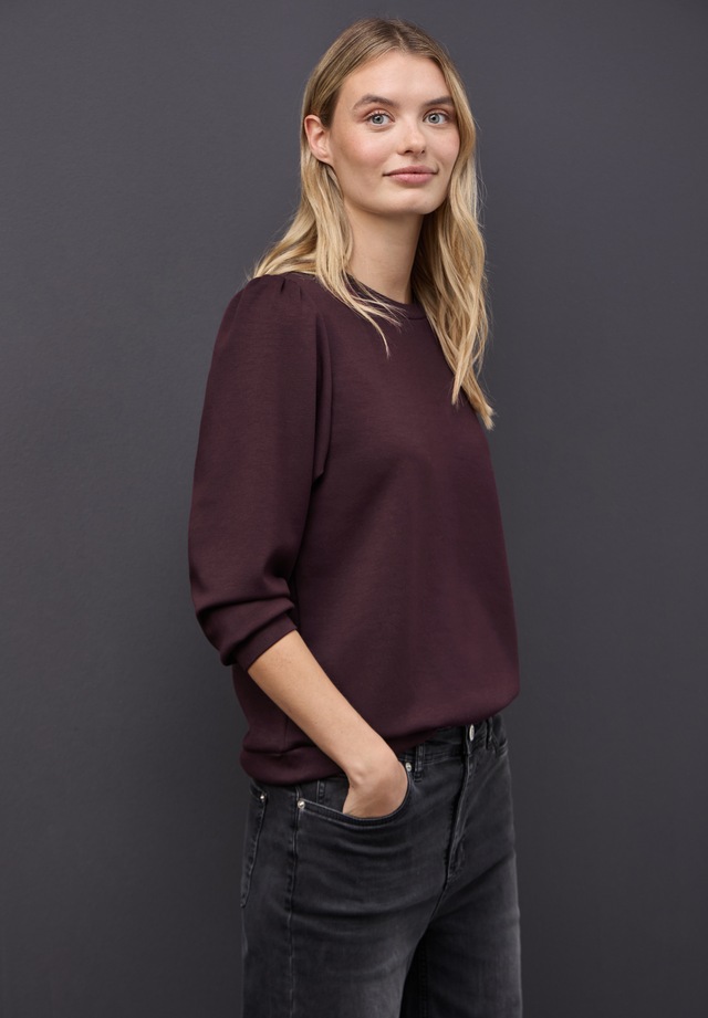 STREET ONE Langarmshirt mit Tunnelzug am Saum