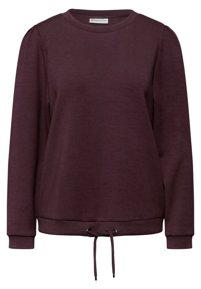 STREET ONE Langarmshirt mit Tunnelzug am Saum