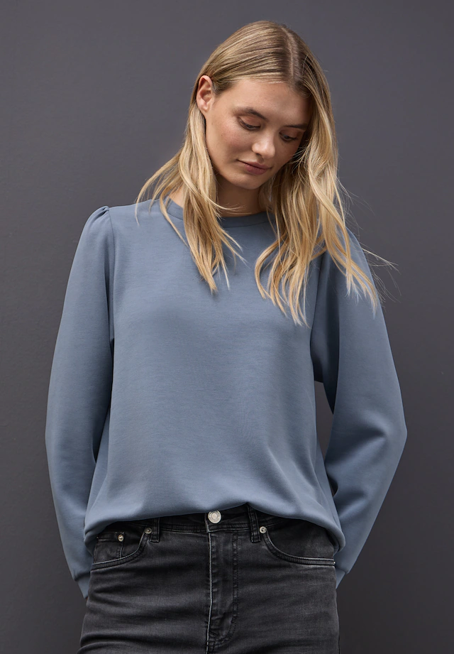 STREET ONE Langarmshirt mit Tunnelzug am Saum