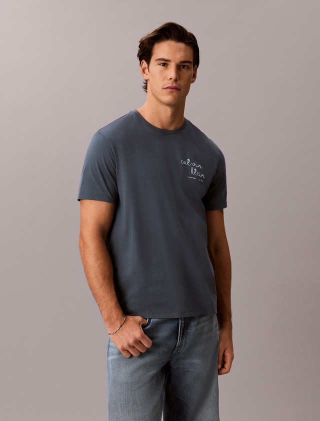 Calvin Klein Jeans T-Shirt »LINES SEASONAL« Regular fit mit Print