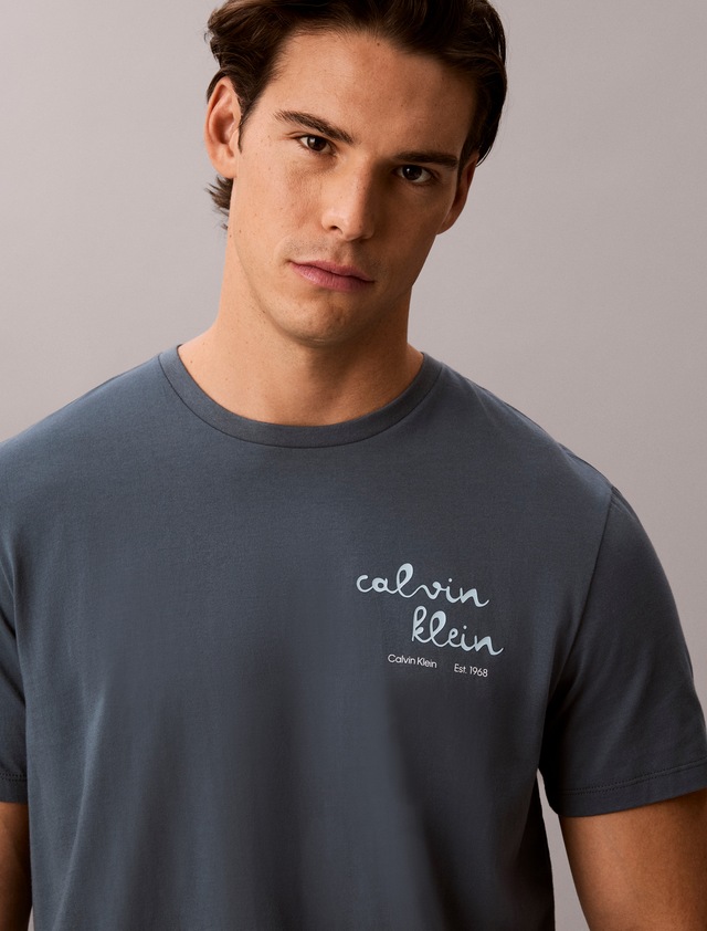 Calvin Klein Jeans T-Shirt »LINES SEASONAL« Regular fit mit Print