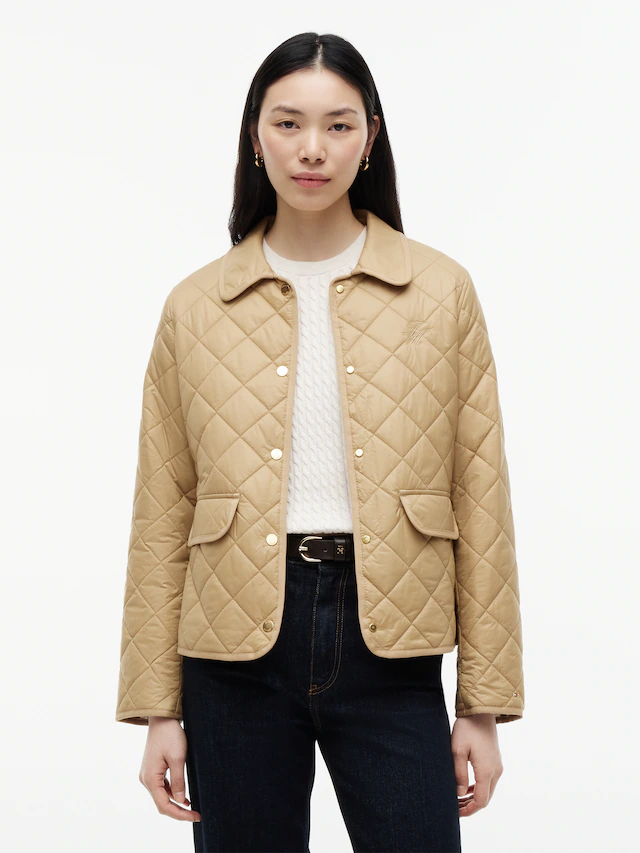Tommy Hilfiger Steppjacke »LW PADDED SLIM QUILTED JACKET« ohne Kapuze Steppware, slim fit